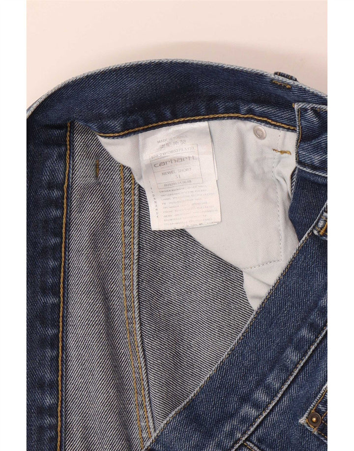 Carhartt Herre Denim Shorts W31 Medium Blue Bomuld