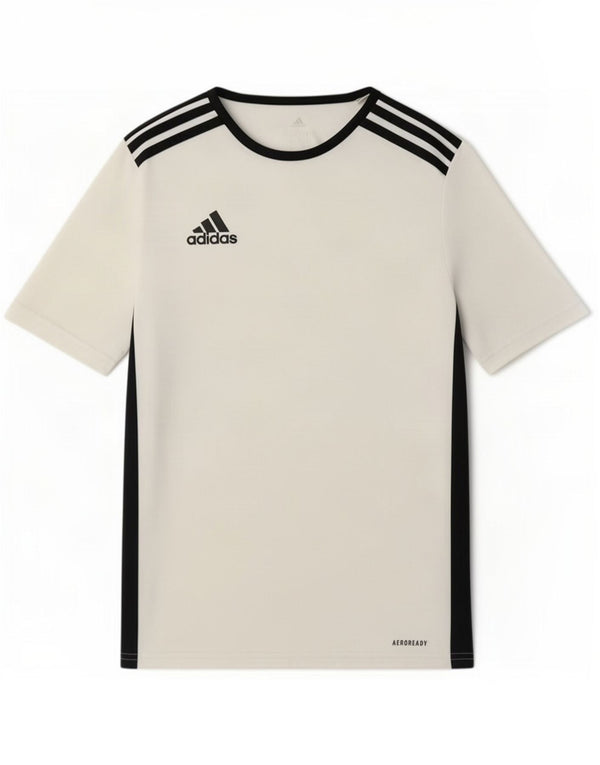 Adidas Boys Aeroready T-Shirt Top 13-14 År Hvid Polyester