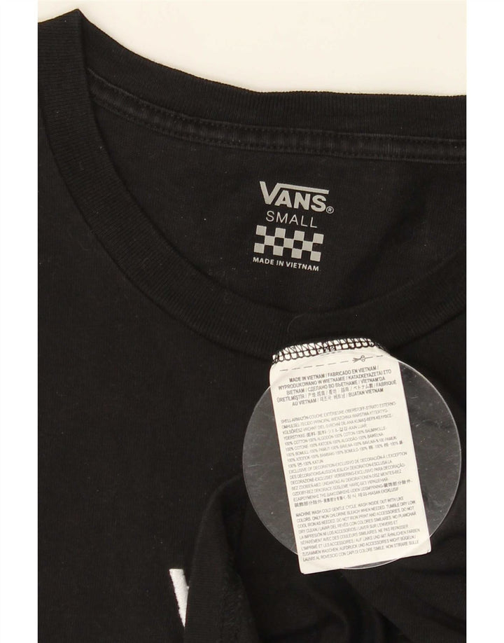 Vans Herre T-shirt Top Small Black Cotton