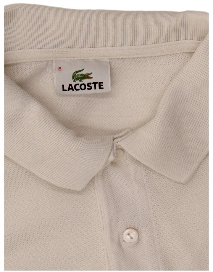 Lacoste Polo Shirt til mænd Størrelse 6 XL Hvid