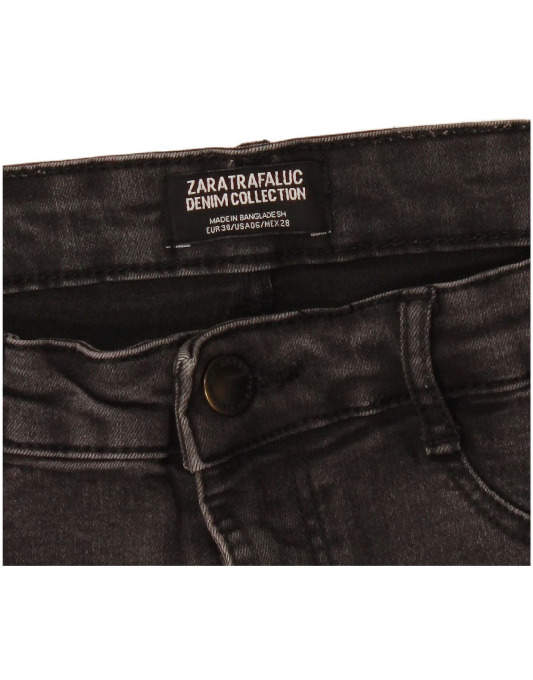 Zara Dame Skinny Jeans EU 38 Small W28 L27 Grå
