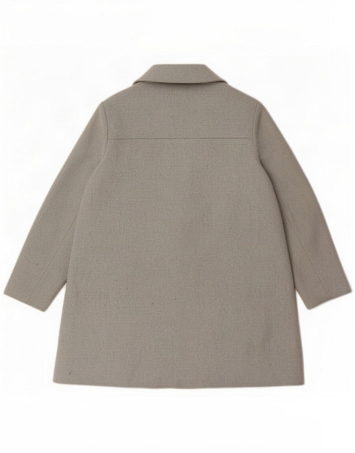 Topshop Womens Oversized Open Overcoat UK 12 Medium Grey Akryl