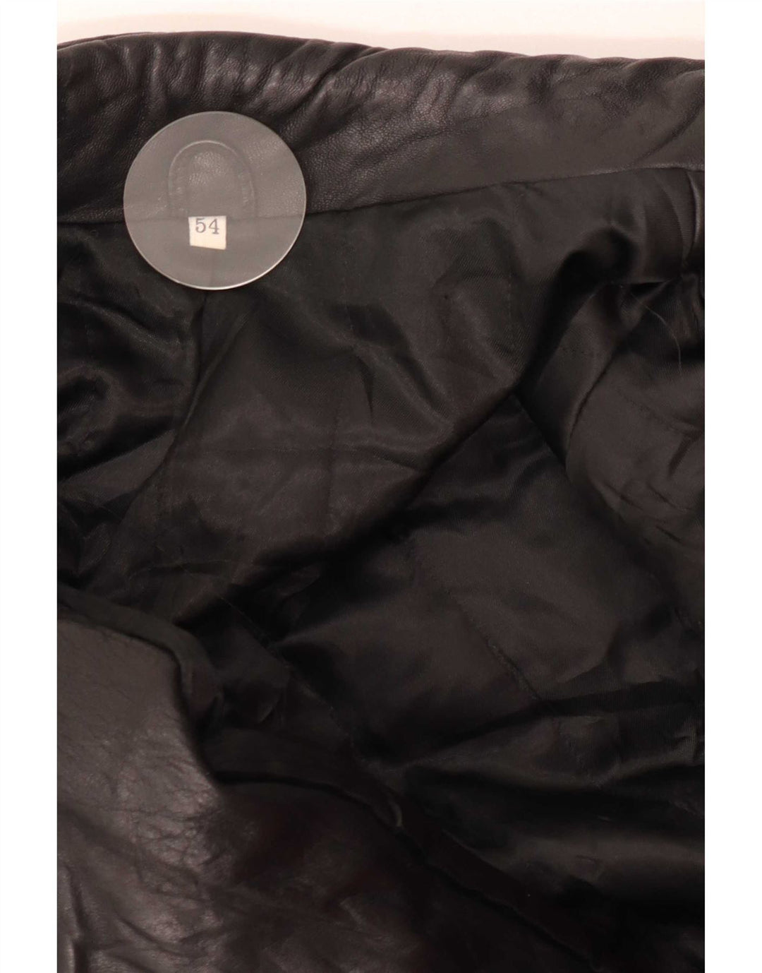 Vintage herre læderjakke IT 54 2XL Sort