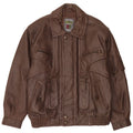 Vintage herre læderjakke IT 48 Medium Brun