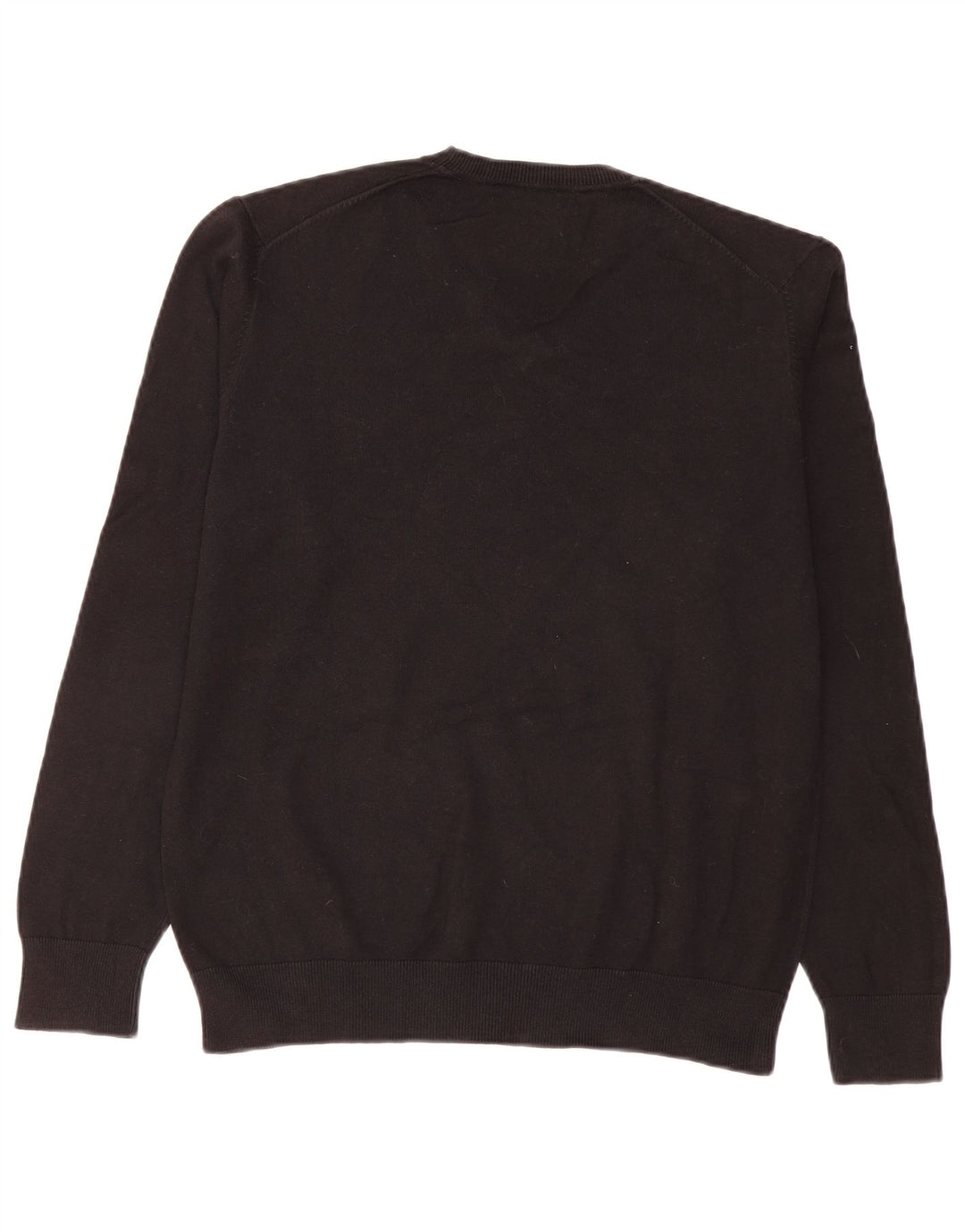 Zara Herre V-hals sweater Stor Sort Argyle/Diamant