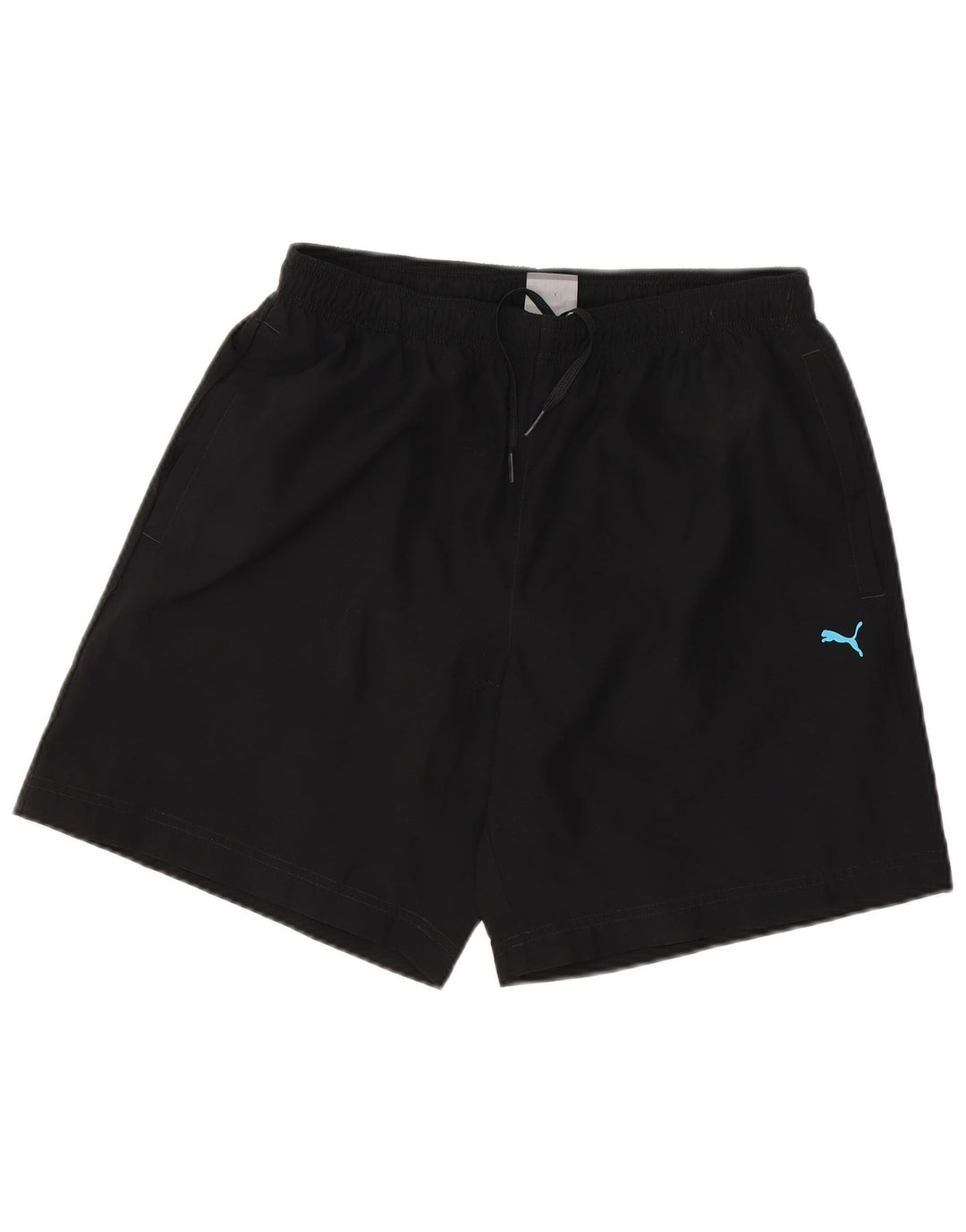 PUMA Mens Graphic Sport Shorts Medium  Black Polyester