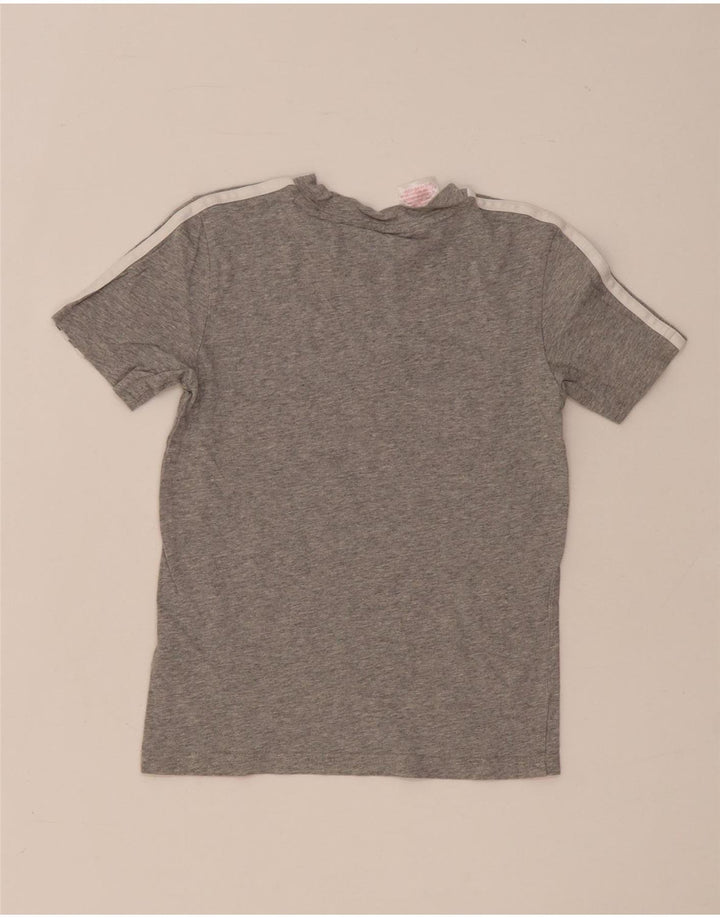 Adidas drenge grafisk t-shirt top 7-8 år grå bomuld