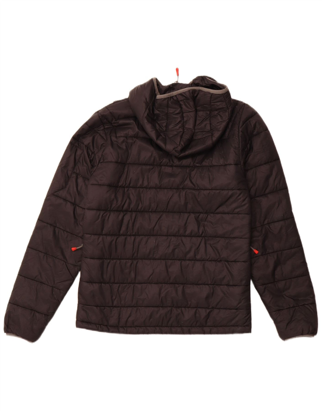 THE NORTH FACE Herre hættepolstret jakke UK 36 Lille sort nylon