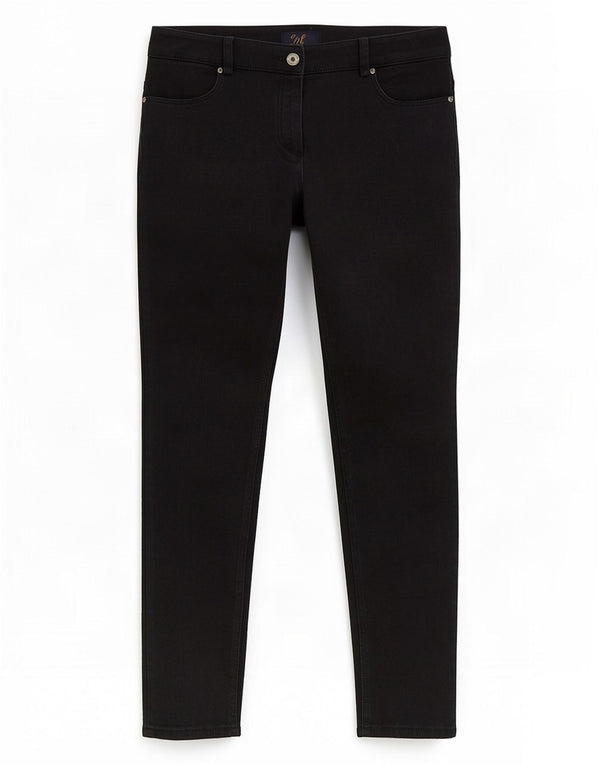 Luisa Spagnoli Womens Slim Fit Casual Trousers IT 42 Medium W28 L27 Black