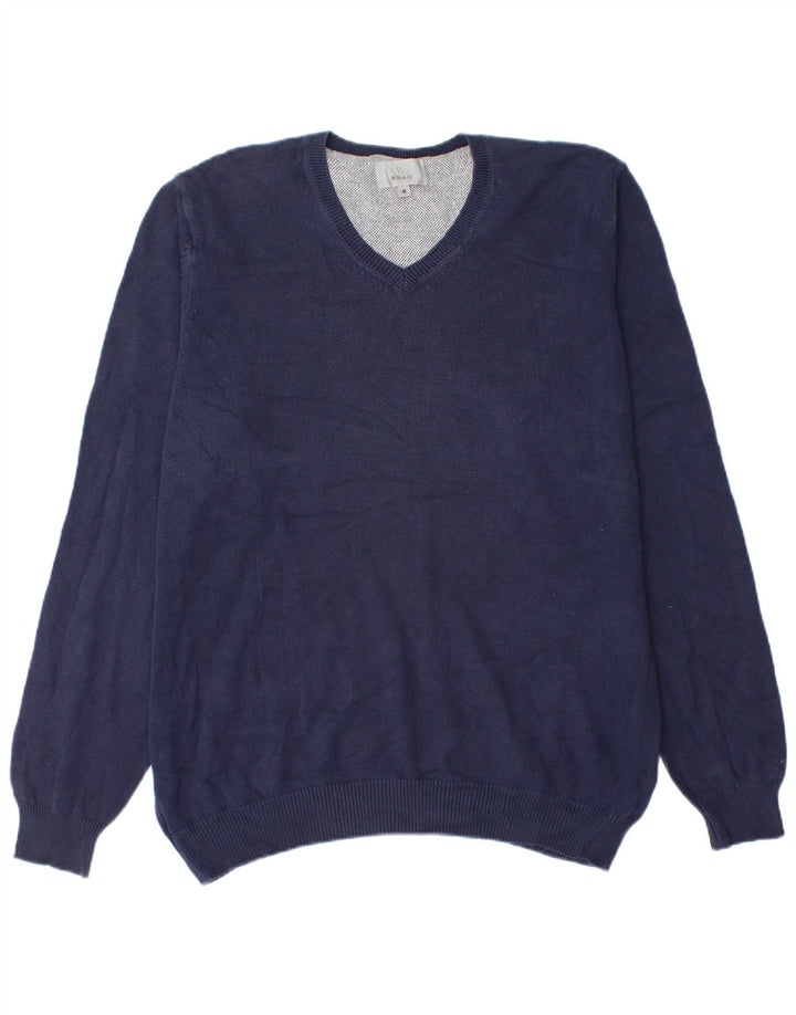 Marks & Spencer Herre Regular Fit V-hals sweater Medium Navy Blue