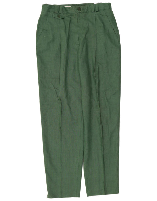 Gerry Weber Womens High Waist Suit Trousers EU 40 Medium W30 L28 Green