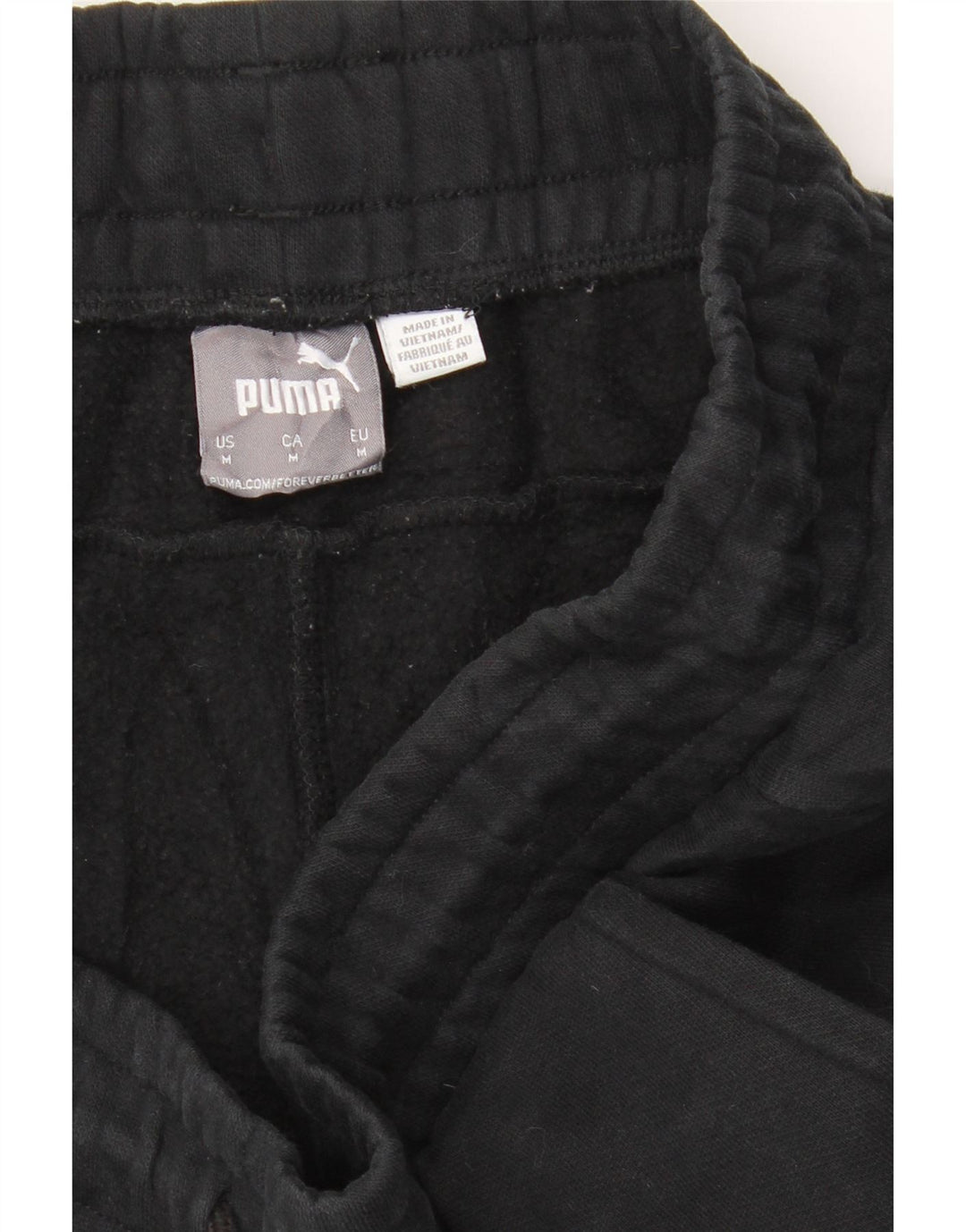 PUMA Mens Tracksuit Trousers Joggers Medium  Black Cotton Vintage Puma and Second-Hand Puma from Messina Hembry 