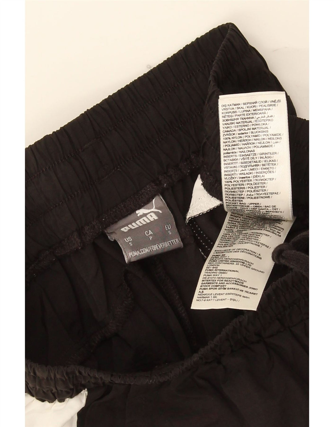 Puma Herre grafiske sportsshorts Small Black Colourblock Polyester