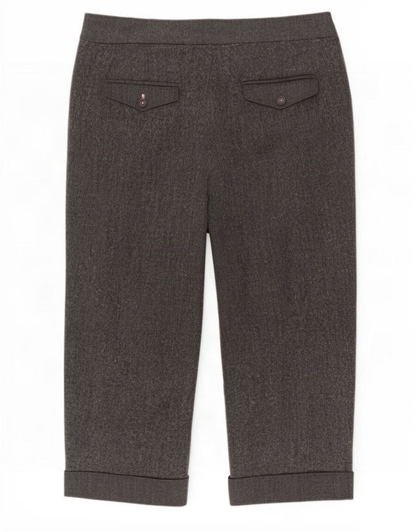 Marks & Spencer Dame Capri Bukser UK 16 Large W38 L22 Grå Sildeben