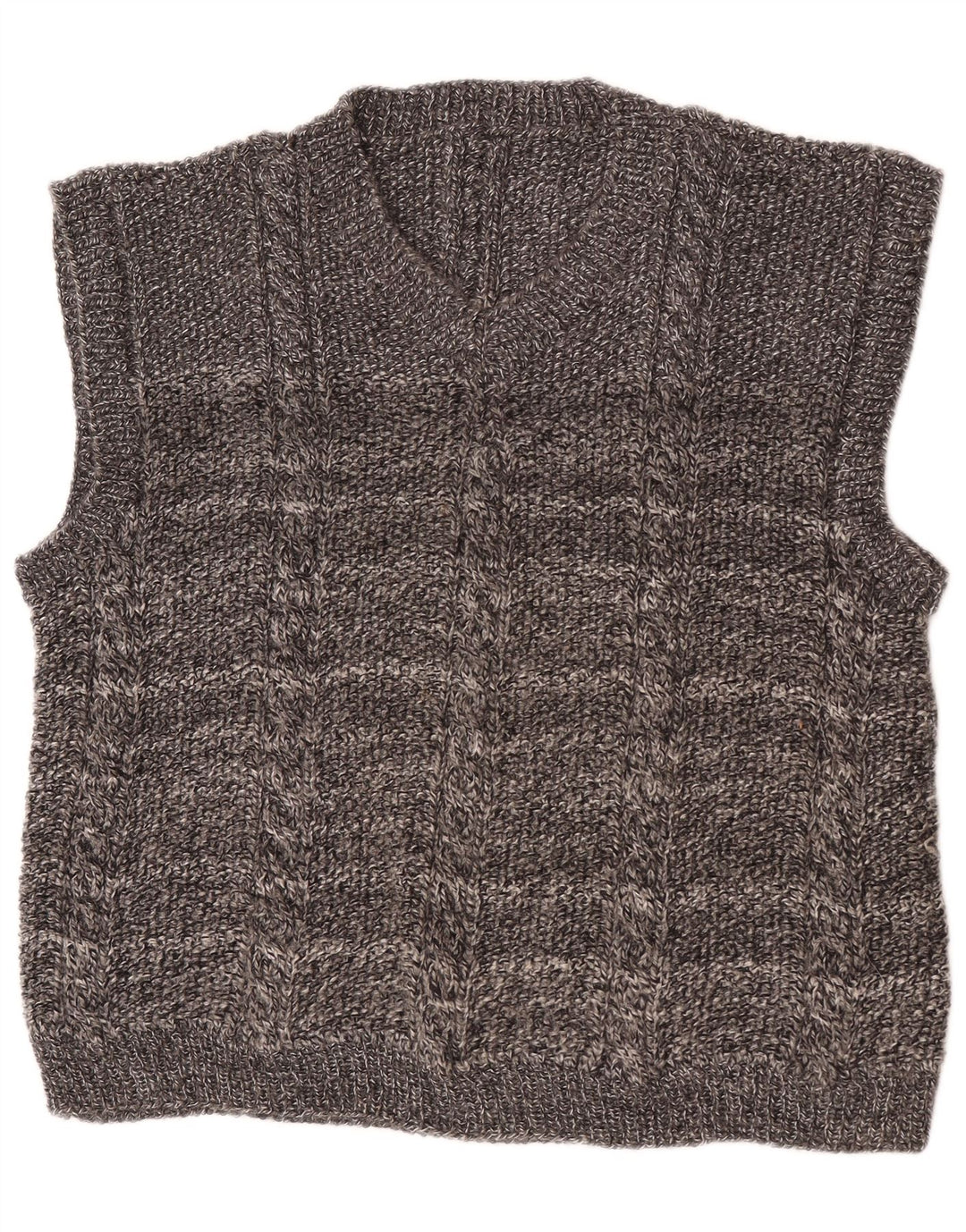 Vintage herrevest tanktop XL grå stribet