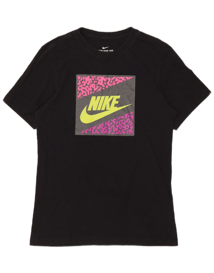 Nike grafisk t-shirt top til mænd, lille sort bomuld