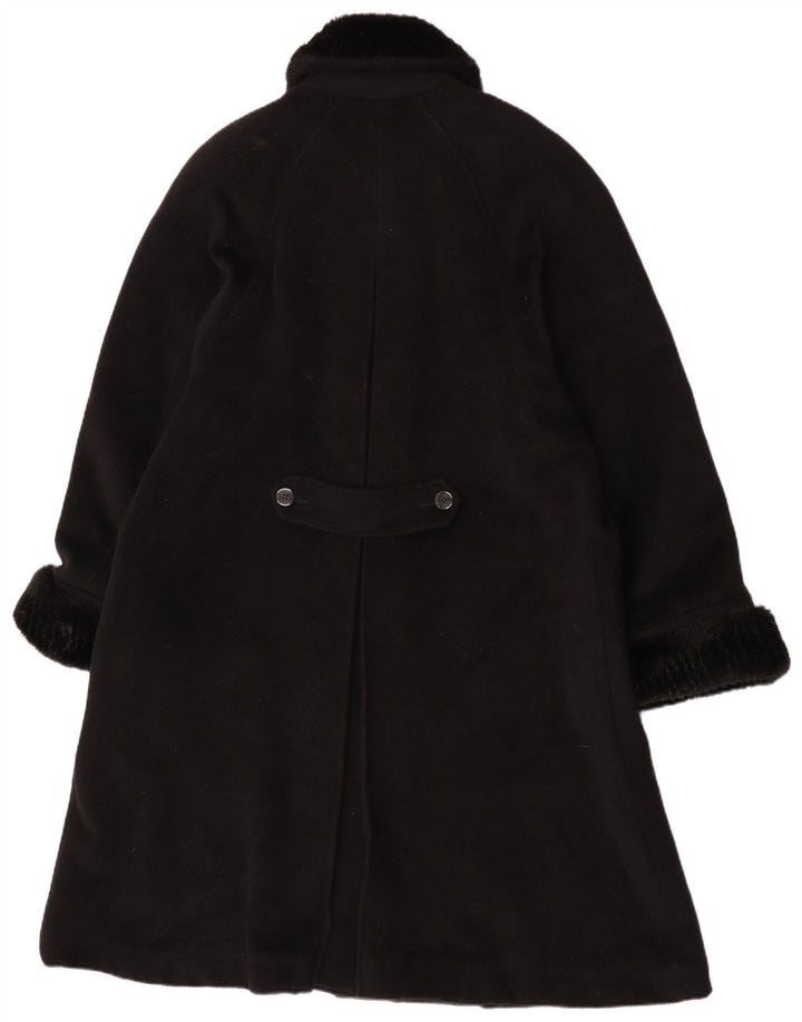 ALEXON Oversize overfrakke til kvinder UK 12 Medium Black Wool