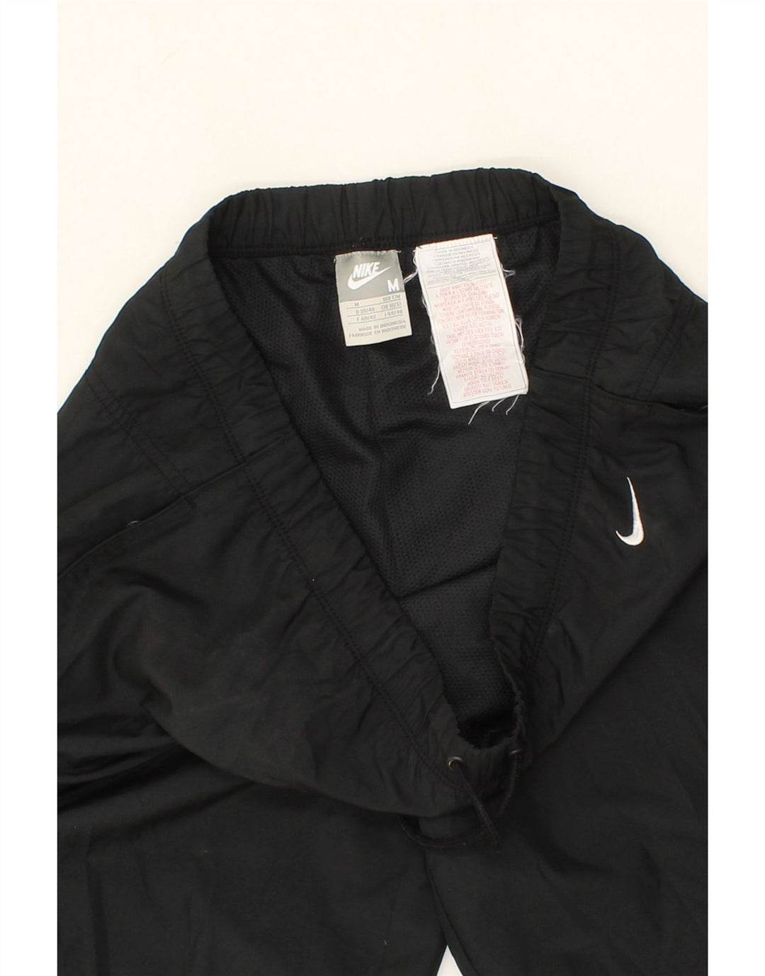 NIKE Womens Capri Tracksuit Trousers UK 10/12 Medium  Black Polyester Vintage Nike and Second-Hand Nike from Messina Hembry 