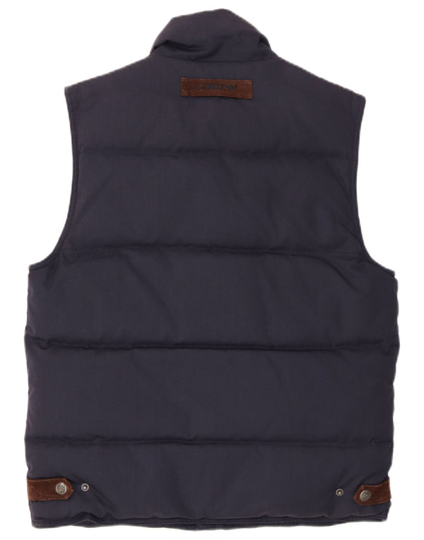 Crew Clothing Mens Padded Gilet UK 38 Medium Navy Blue Polyester