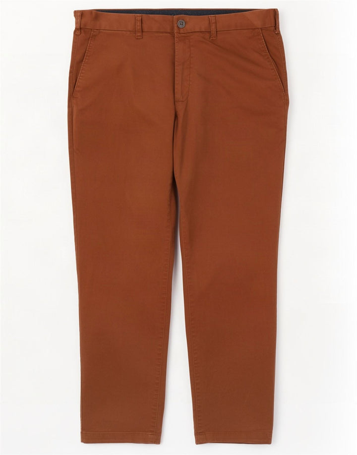 Marks & Spencer Herre Lige Regular Fit Chinobukser W40 L29 Brun