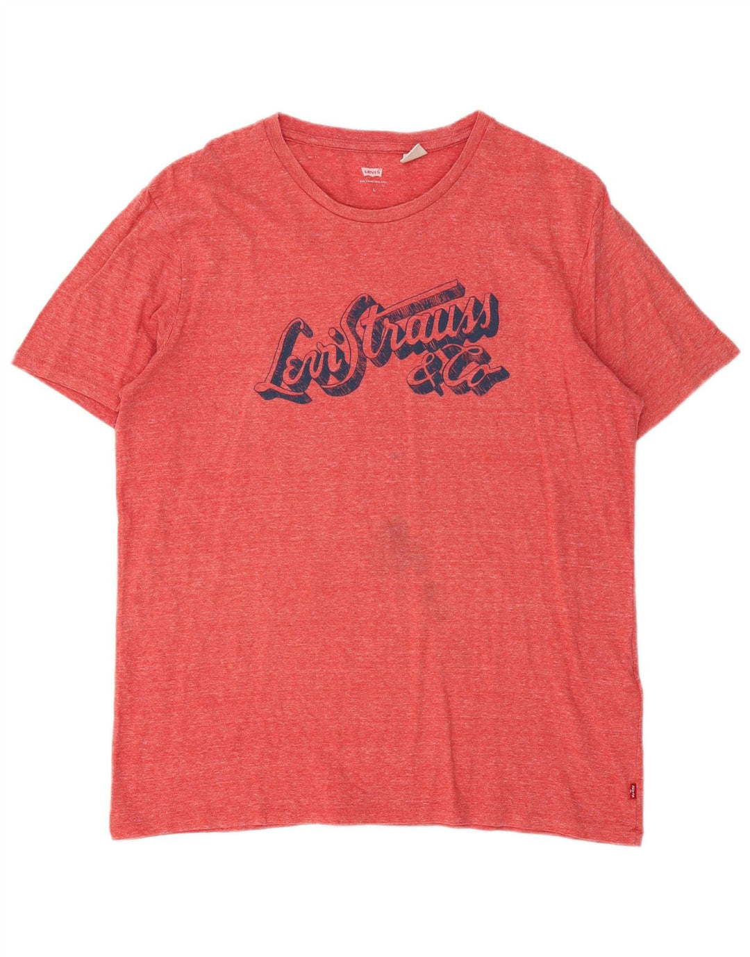 Levi's Herre grafisk T-shirt Top Stor rød Flecked Bomuld