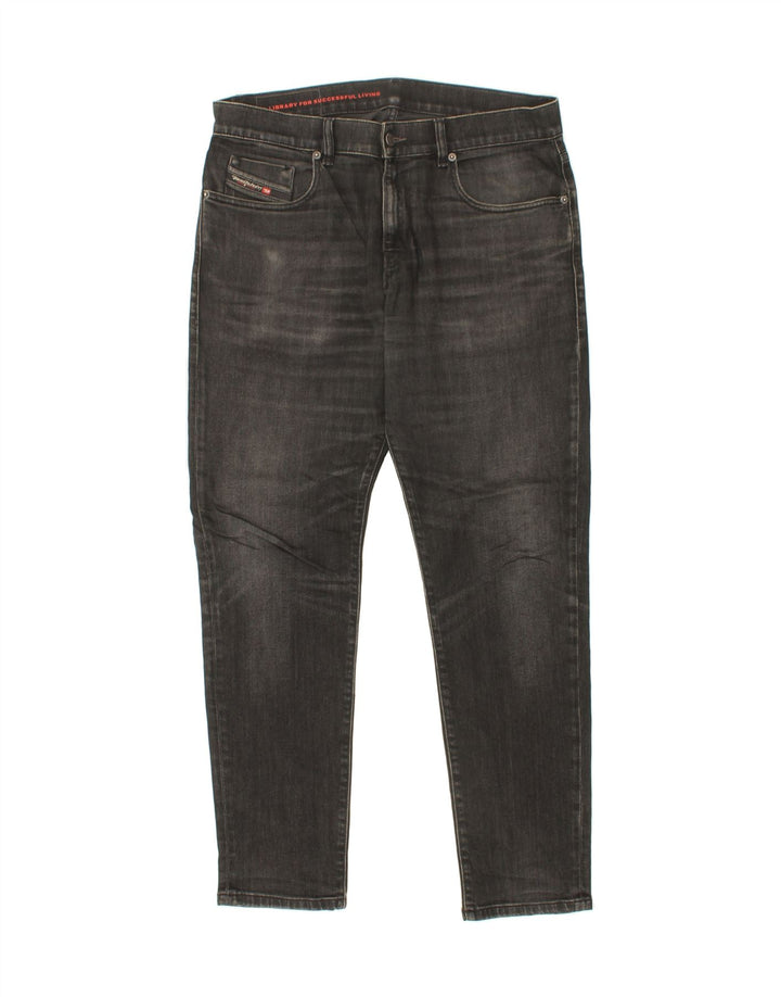 DIESEL Herre Slim Jeans W32 L30 Grå Bomuld