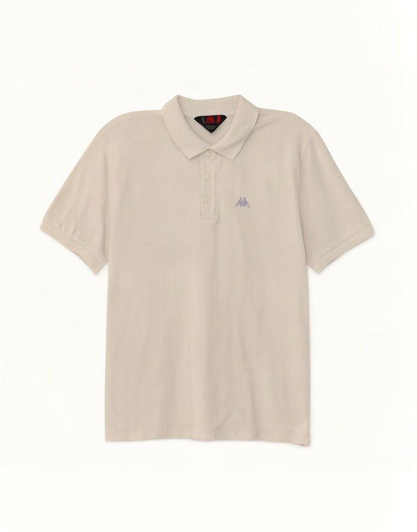 Kappa Dame Polo Shirt UK 18 XL Hvid Bomuld