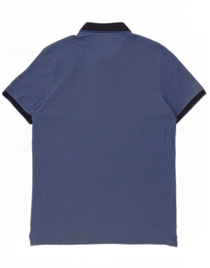 Gant Polo Shirt til mænd XL Blå Colourblock Bomuld