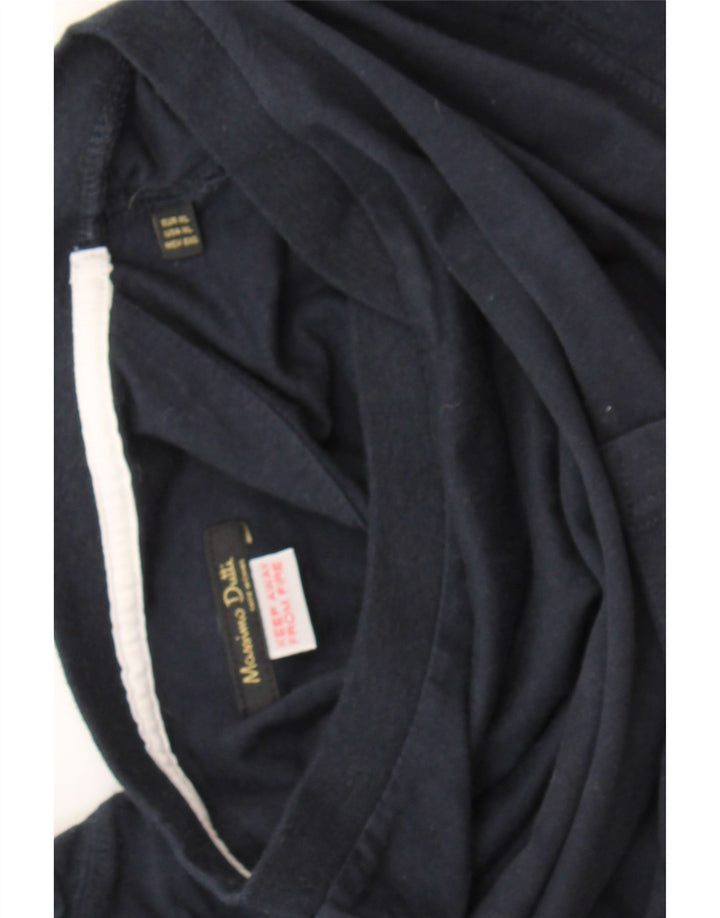 MASSIMO DUTTI Mens Top Long Sleeve XL Navy Blue Cotton Vintage Massimo Dutti and Second-Hand Massimo Dutti from Messina Hembry 