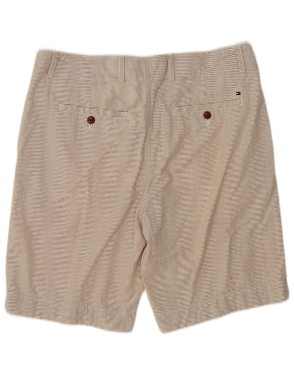 Tommy Hilfiger Herre Chino Shorts W32 Medium Beige Nålestribet Bomuld