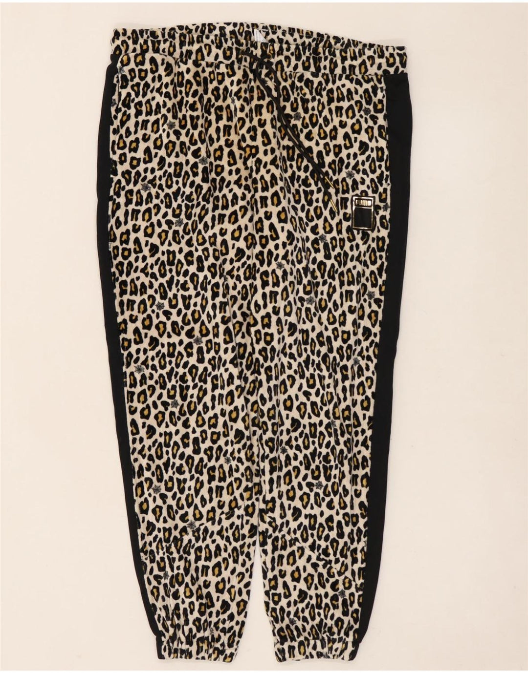 PUMA træningsdragt til kvinder Joggers UK 14 Medium Black Animal Print