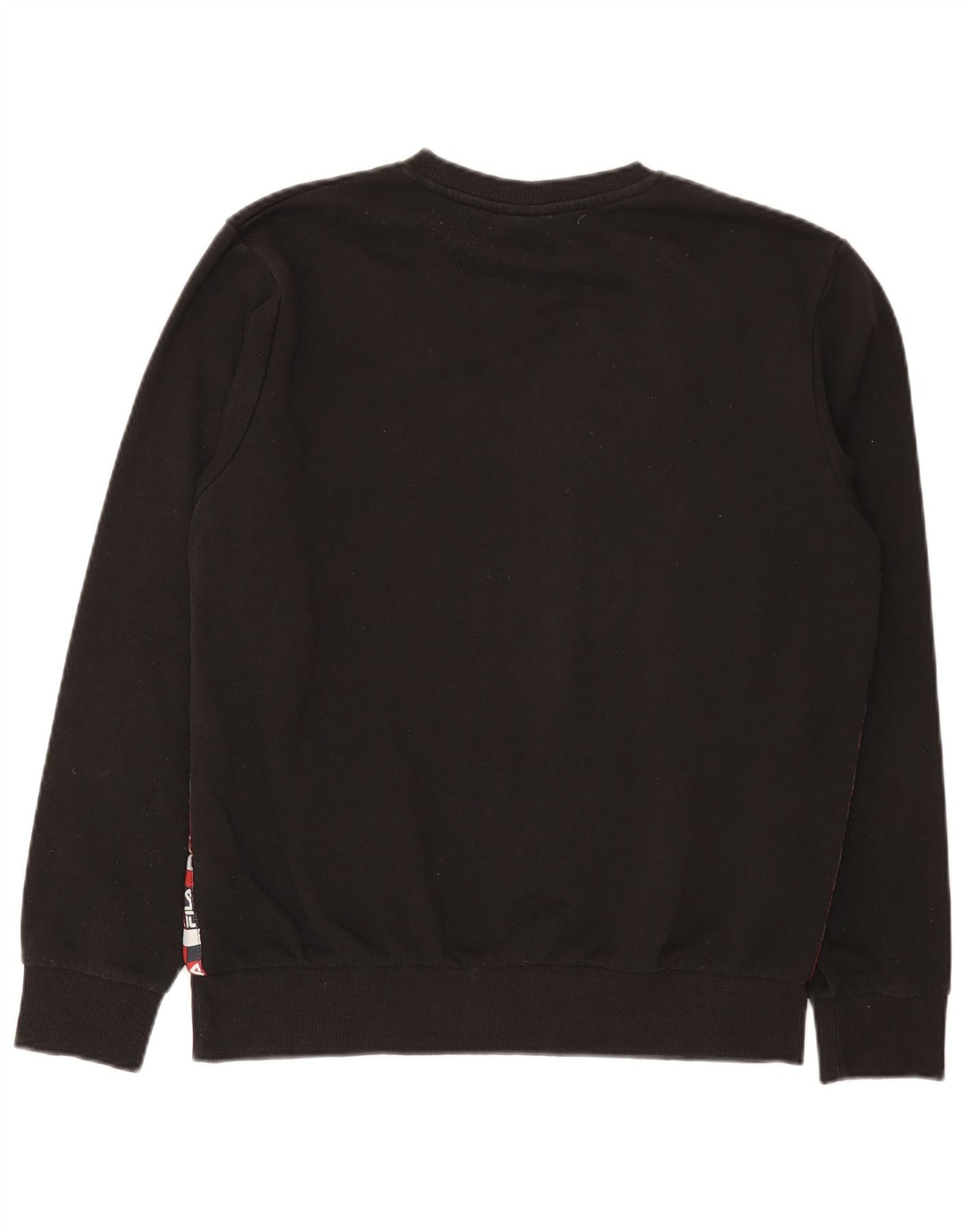 Fila Herre Grafisk Sweatshirt Jumper Medium Sort Bomuld