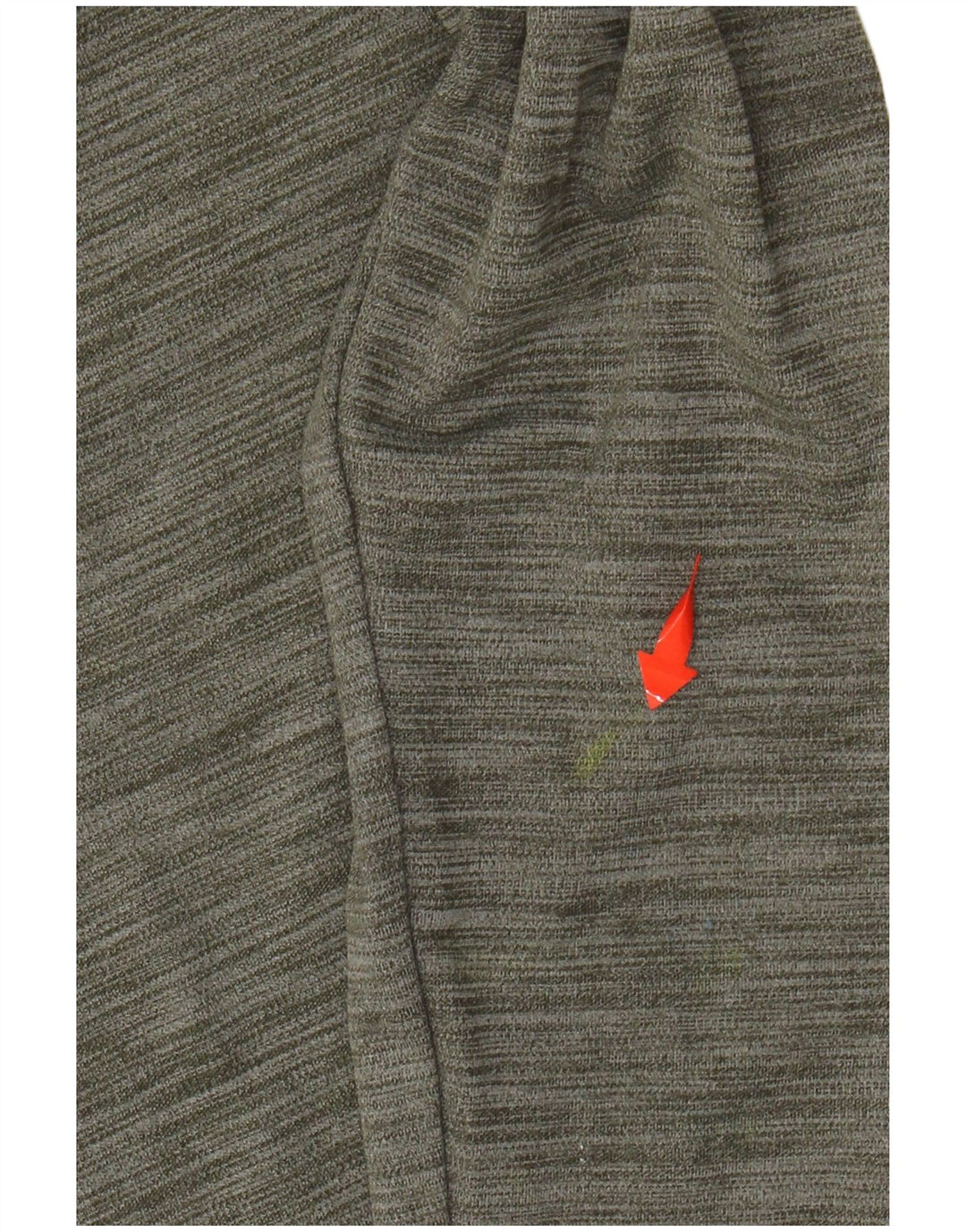 NIKE Dri Fit Hoodie Jumper UK 6 XS Khaki Flecked Polyester