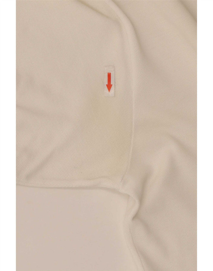 Lacoste herre poloskjorte str. 4 Medium hvid bomuld