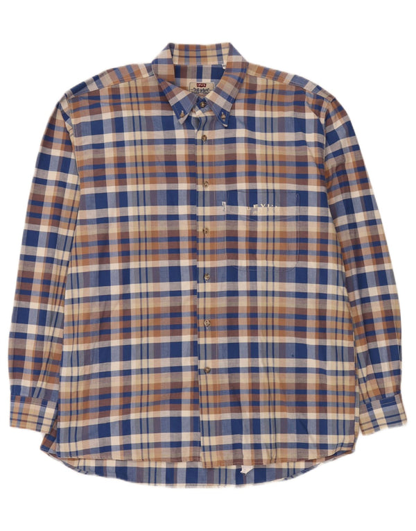 Levi's herreskjorte XL blå ternet