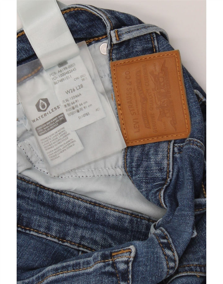 Levi's Dame 712 Slim Jeans W26 L28 Blå Bomuld