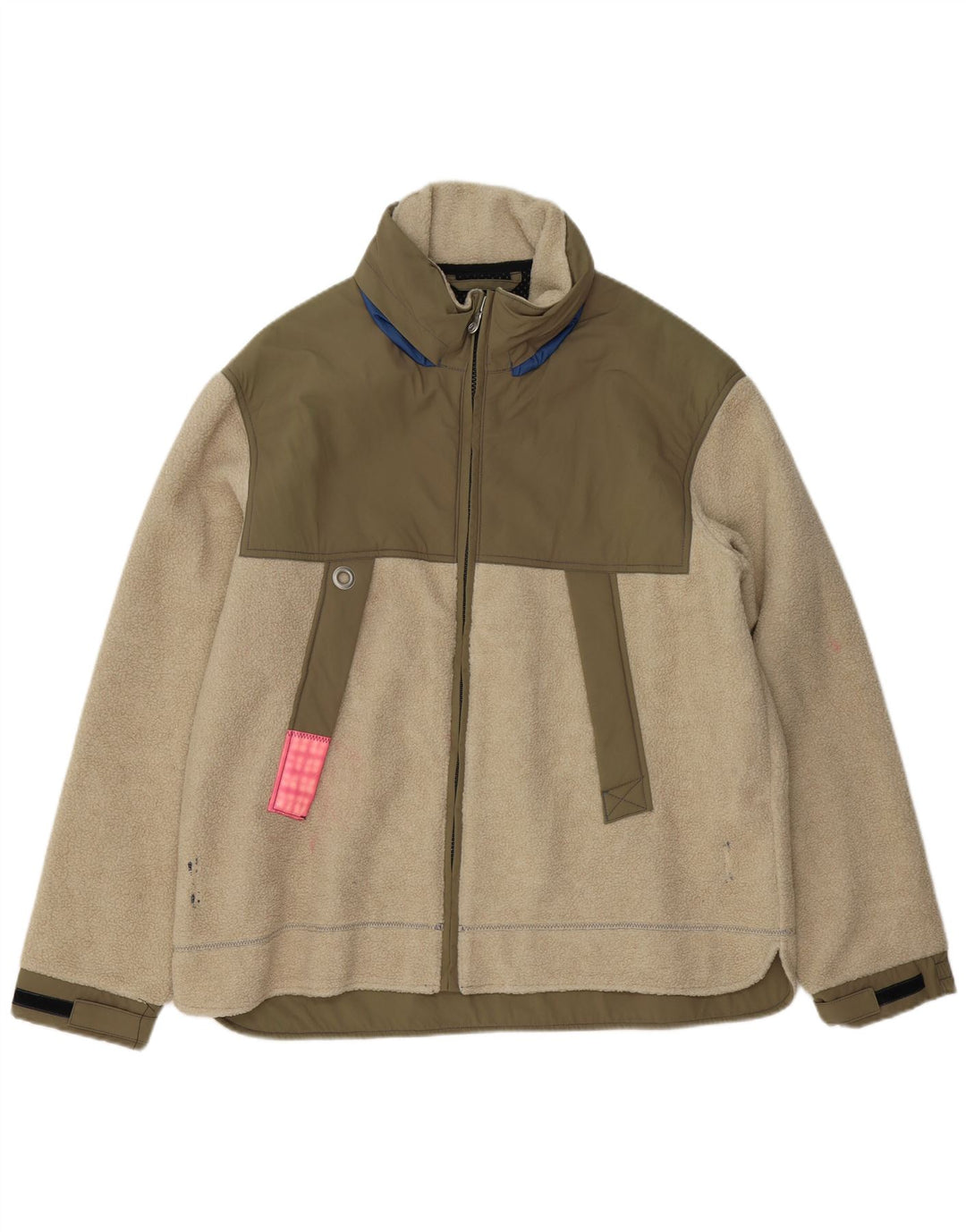 Murphy & Nye Herre Fleecejakke UK 44 2XL Grøn Colourblock Akryl