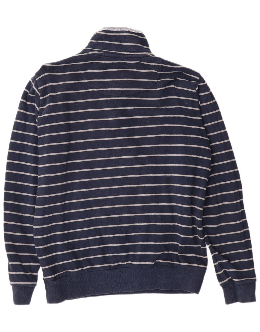 Besætningstøj Herre sweatshirt Jumper lille marineblå stribet bomuld