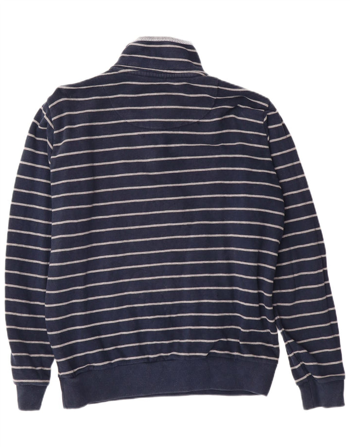 Besætningstøj Herre sweatshirt Jumper lille marineblå stribet bomuld