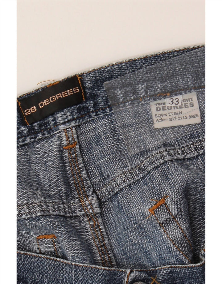 VINTAGE Straight jeans til mænd W33 L37 blå bomuld