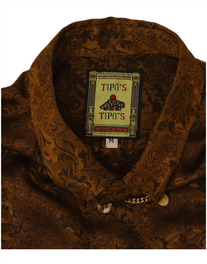 Tipo'S Herreskjorte Medium Brun Paisley Viscose