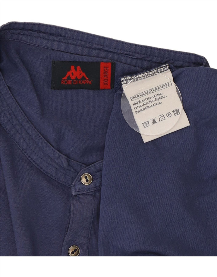 Kappa Herre Top Langærmet 2XL Blå Bomuld