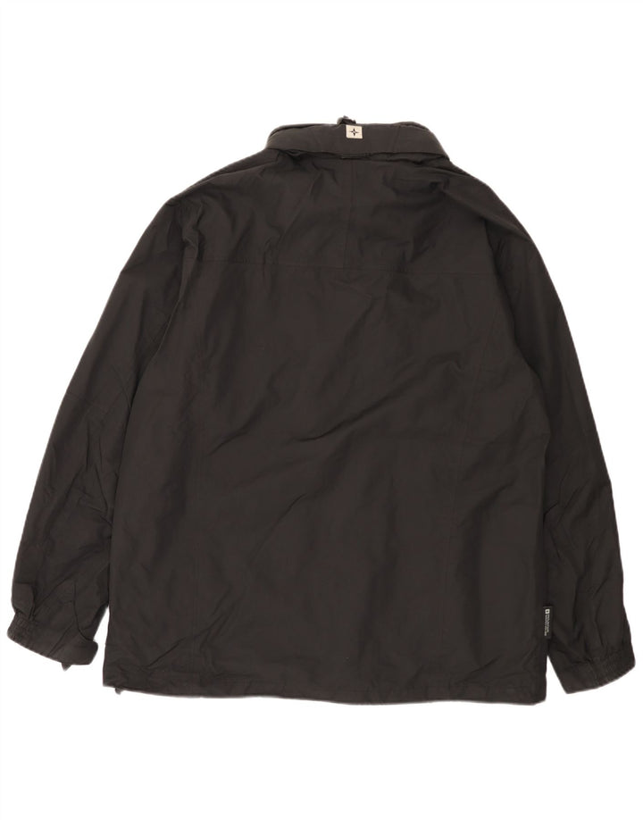 Mountain Warehouse Regnjakke med hætte til mænd UK 38 Medium Sort Nylon