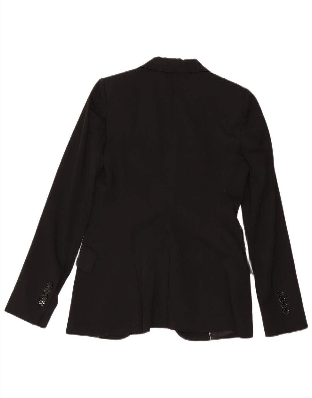 Massimo Dutti Dame 1 Knap Blazer Jakke EU 38 Lille Sort Uld