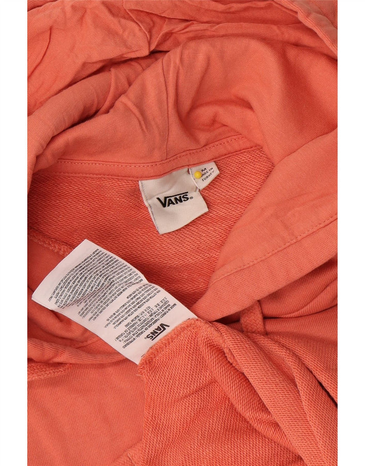 Vans Dame Hoodie Jumper UK 14 Medium Orange Bomuld