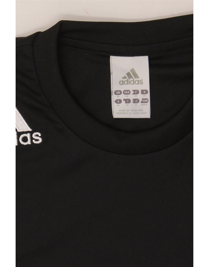 ADIDAS Mens Climalite T-Shirt Top Medium Black Polyester Vintage Adidas and Second-Hand Adidas from Messina Hembry 