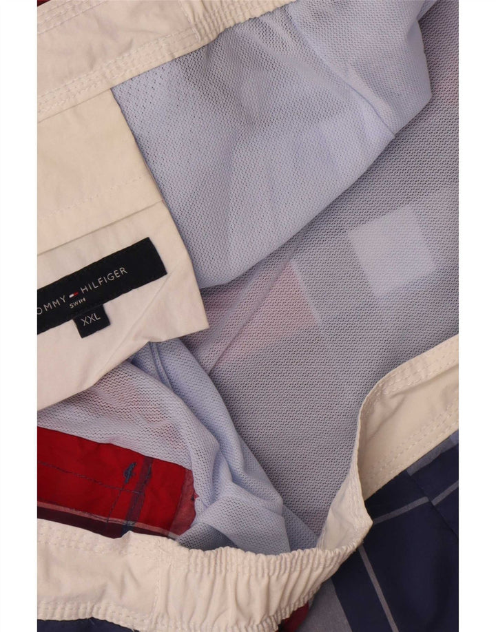 Tommy Hilfiger Badeshorts til mænd 2XL rød ternet