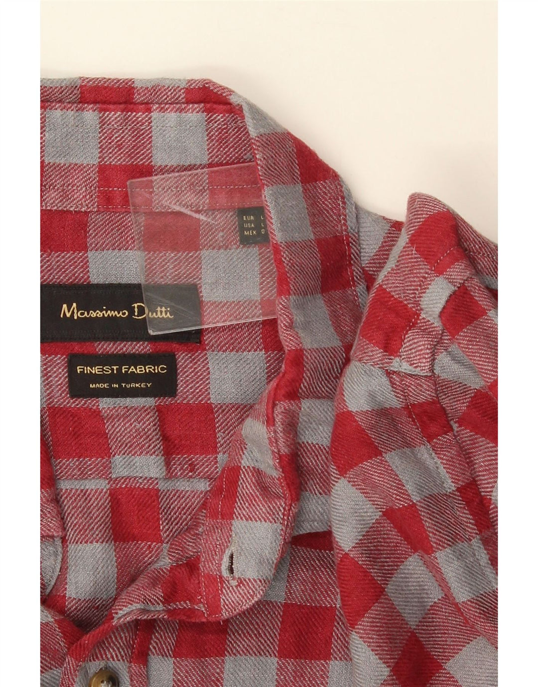 Massimo Dutti Herreskjorte Stor rød ternet
