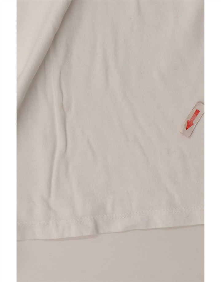 Levi's Dame Grafisk T-Shirt Top UK 10 Small White