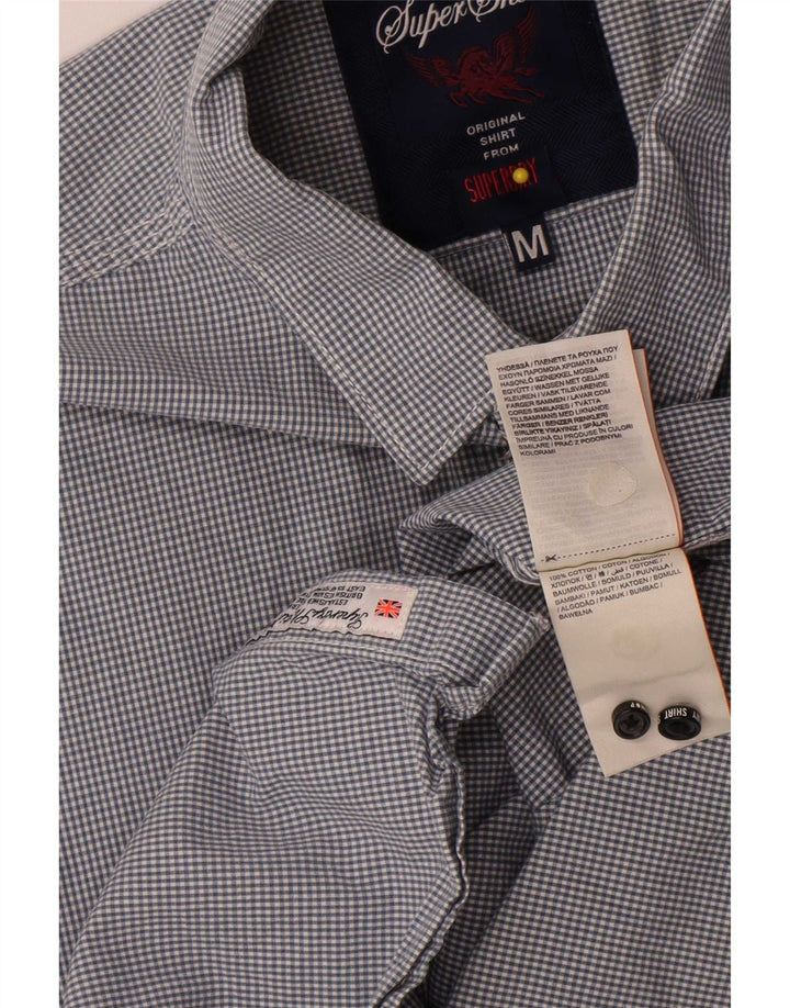 Superdry Herreskjorte Medium Blue Gingham Cotton